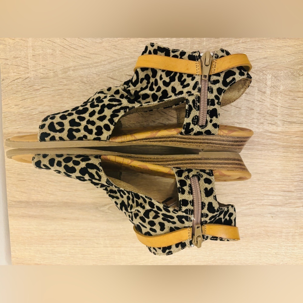 Blowfish Bluemoon animal print Shoe Sandals Size 8 - Picture 3 of 11